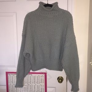 Blue Turtleneck Sweater ❄️💙🧶
